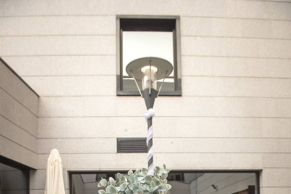 Cóctel boda íntima terraza