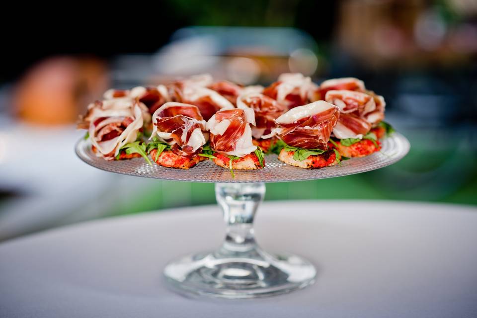 Aperitivo de jamón ibérico