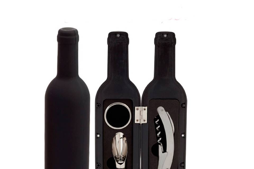 Set vino botella