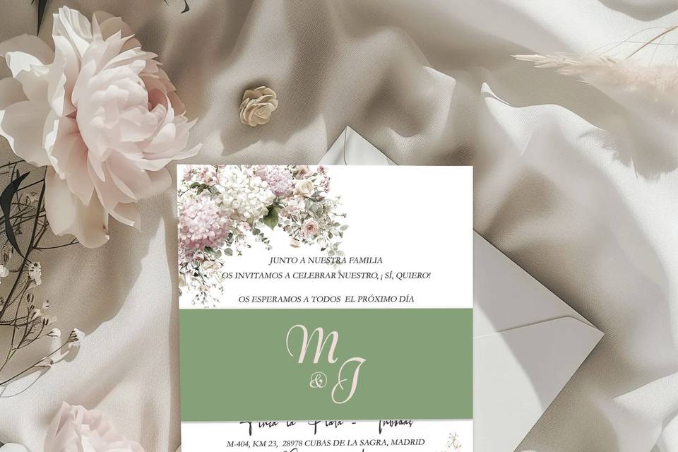 Floral con fajín