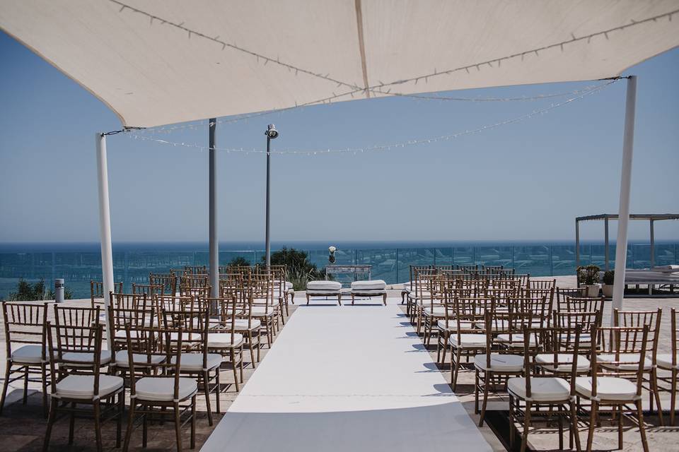 Boda en la terraza casamaïa