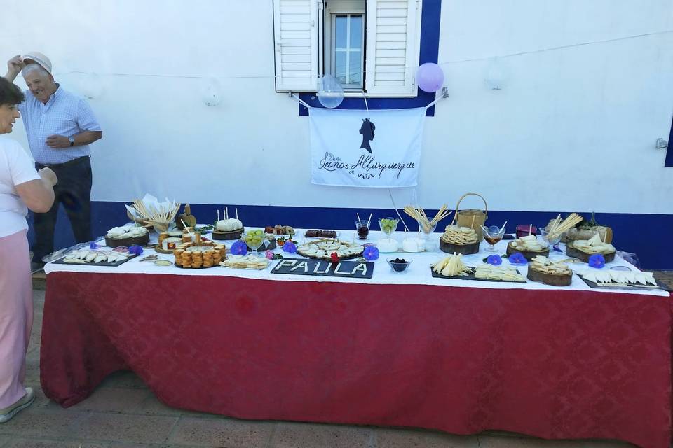 Mesa quesos cumpleaños