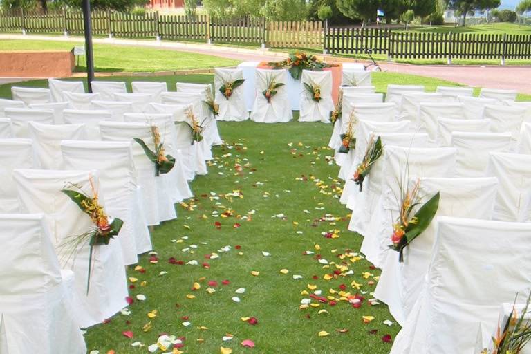 Decoración de la boda civil