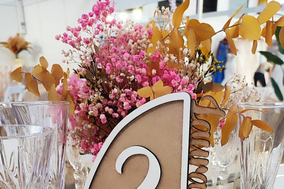 Mesero floral