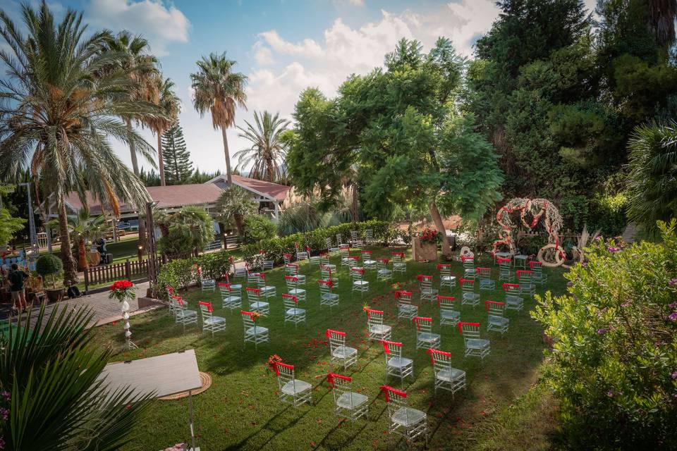 Ceremonia en el jardín