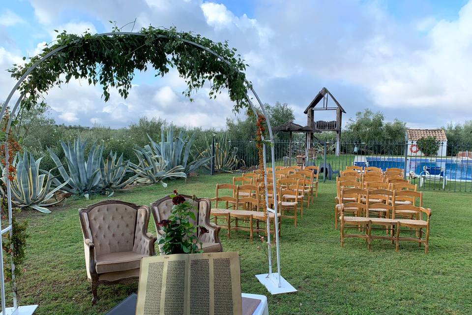 Ceremonia en jardín