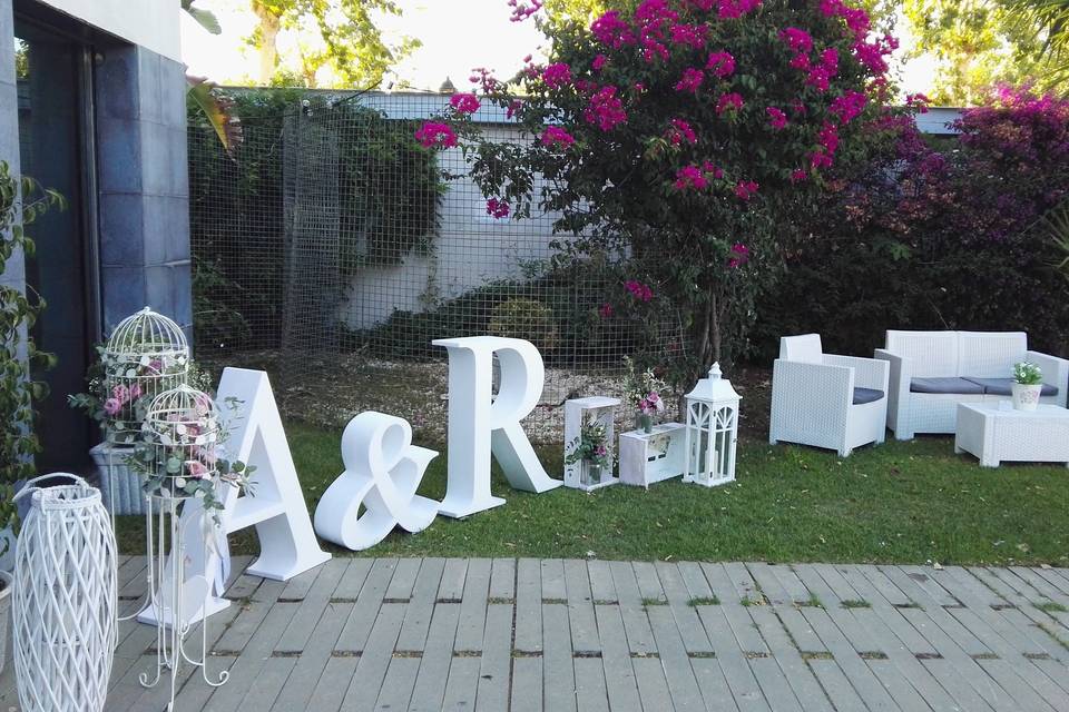 Letras Jardín