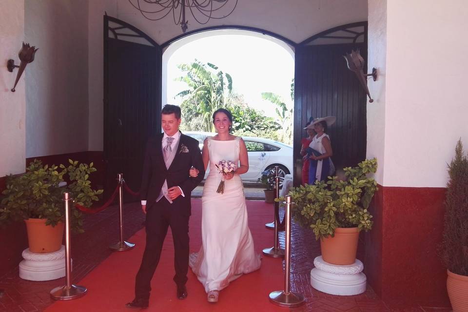 Novios alfombra