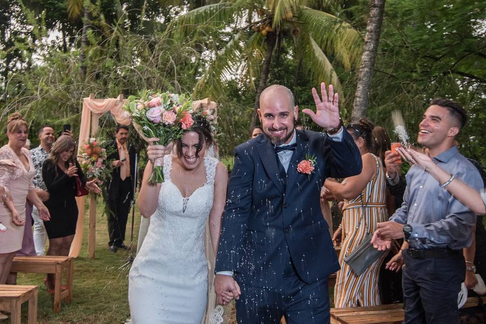 Ceremonia civil en jardín