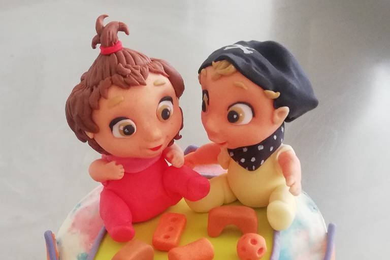 Tarta de boda de fondant