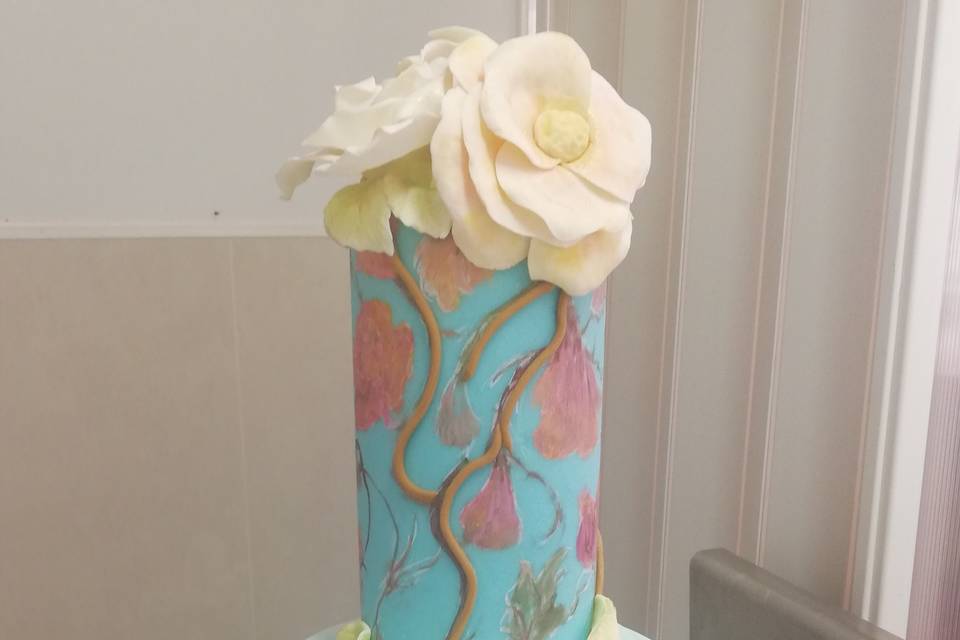 Tarta de boda de fondant