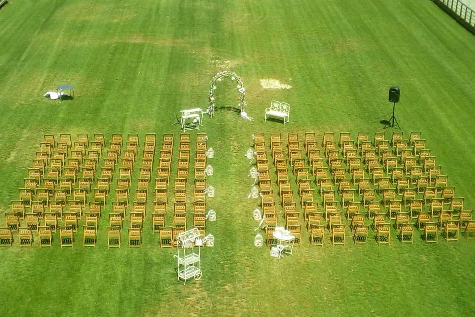 Explanada para la ceremonia