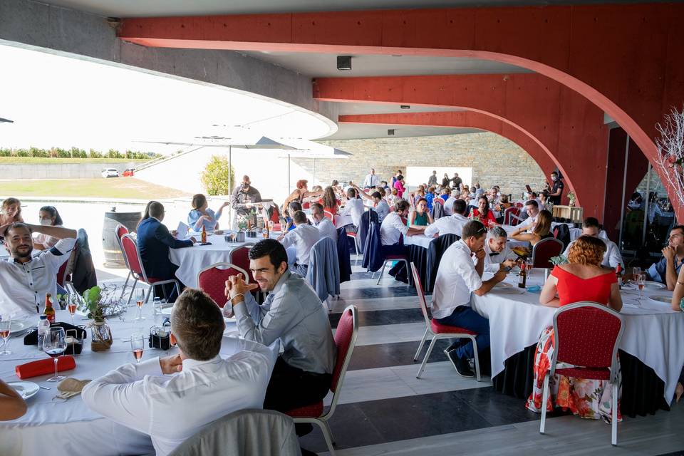 Aperitivo en la terraza