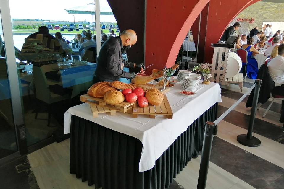 Mesa de corte de jamón