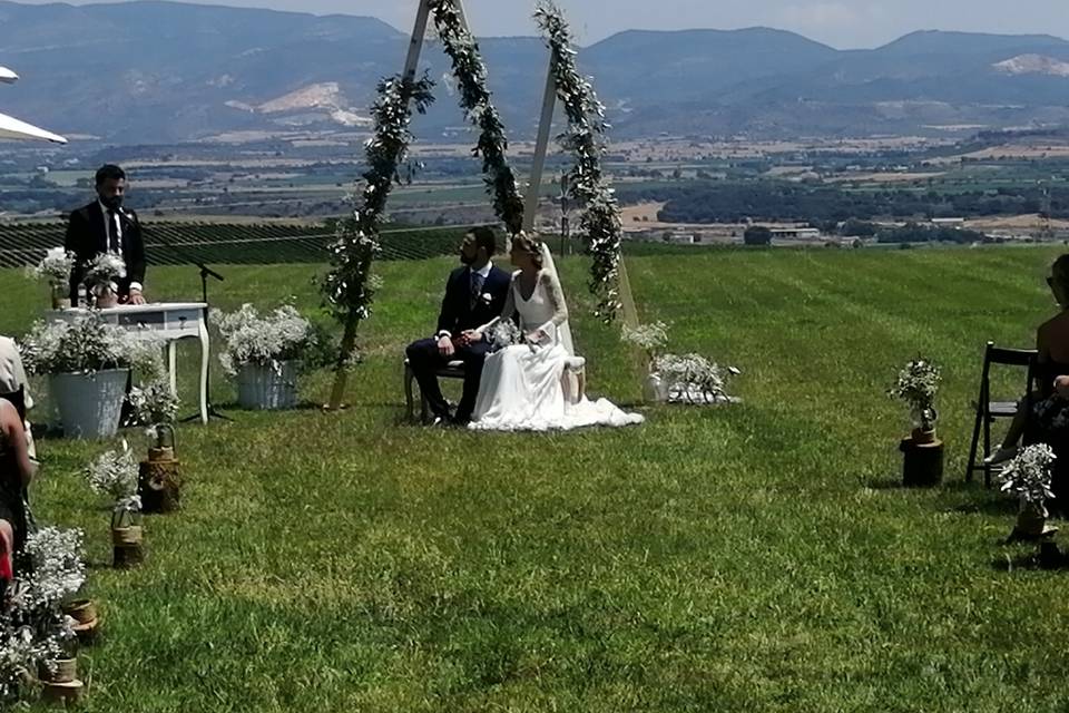 Novios con los pirineos