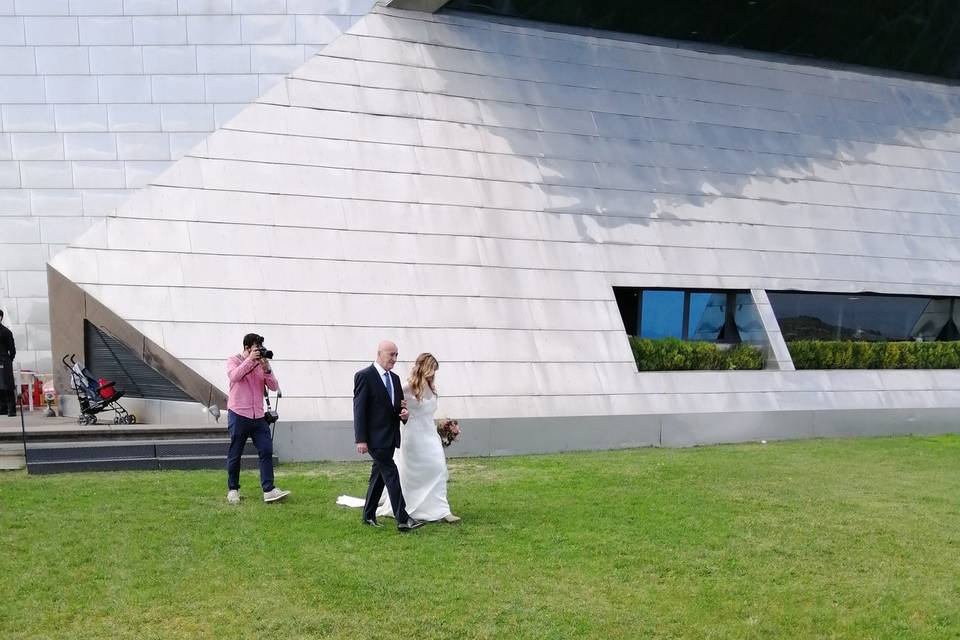 Salón con vistas a viñedos