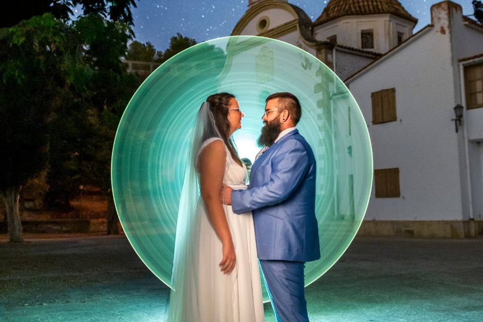 Postboda con light painting