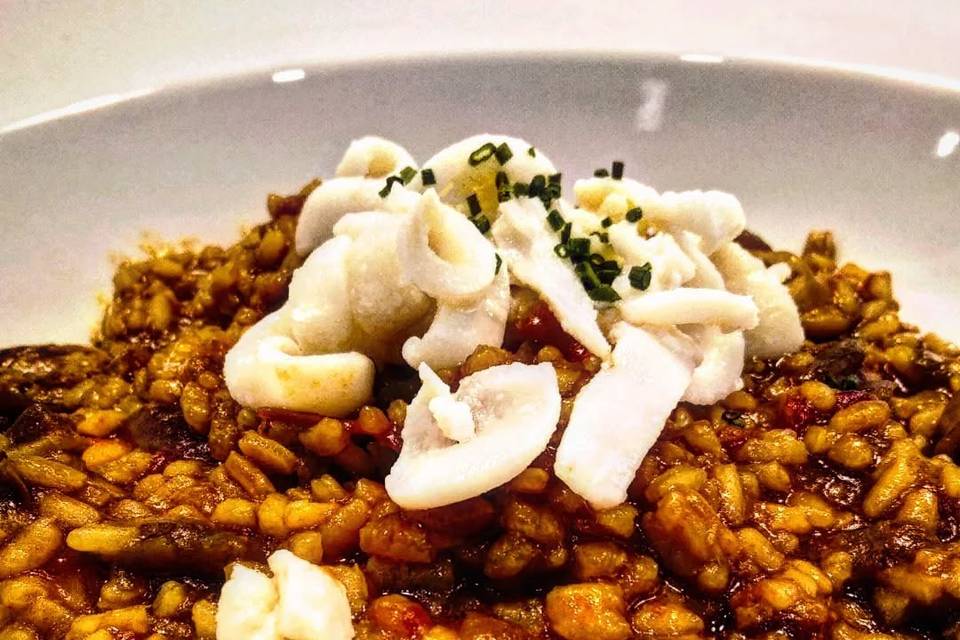 Arroz meloso langostinos