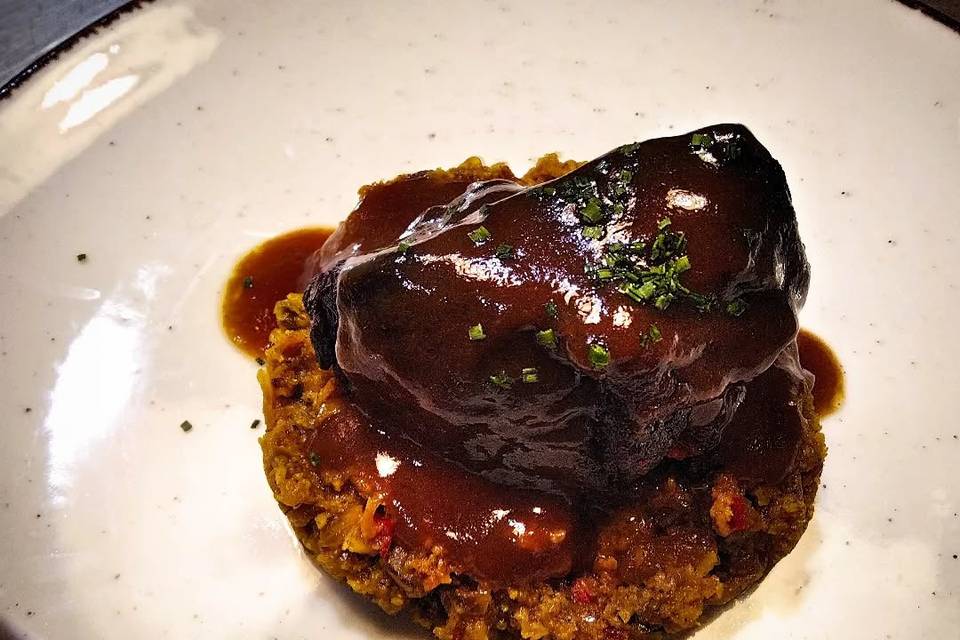 Cous cous y carrillera ternera