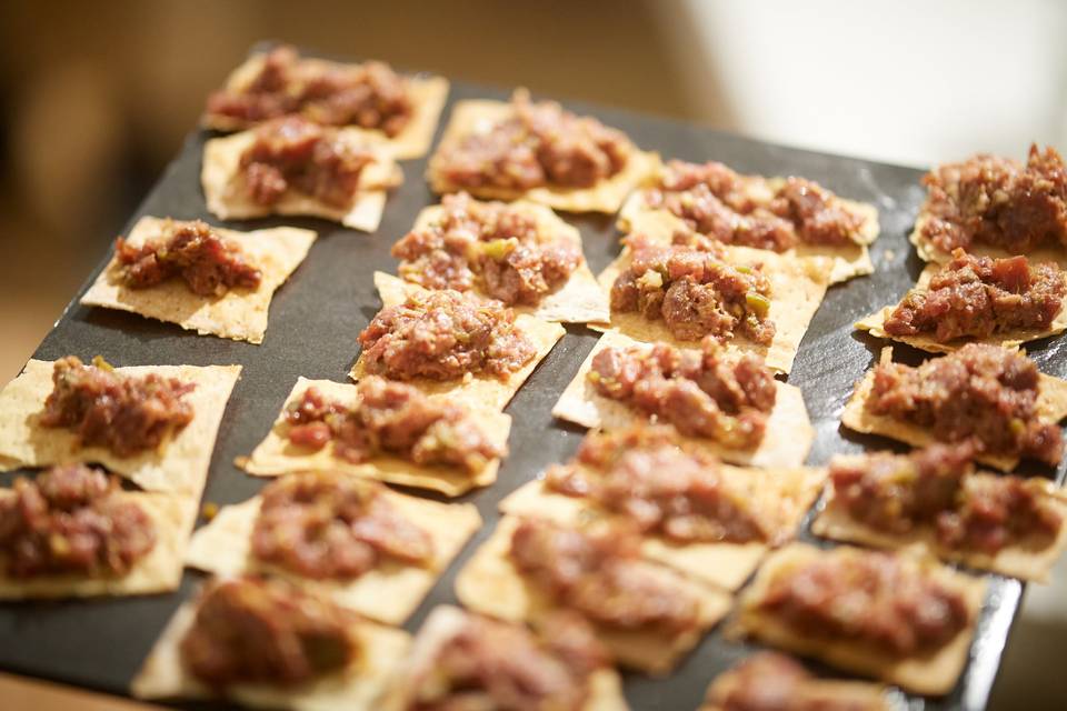 Regaña de tartar de ternera