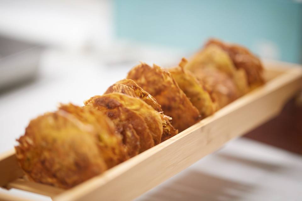 Cristal tortilla de camarones