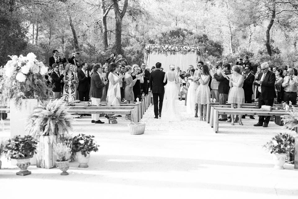 Ceremonia en el bosque