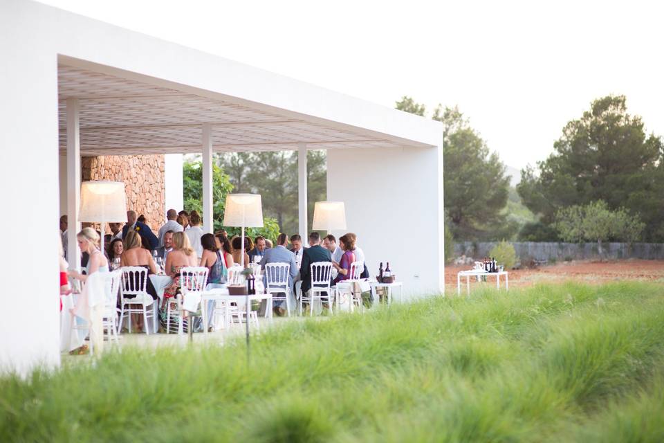 Banquete en la terraza