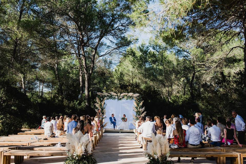 Ceremonia en el bosque