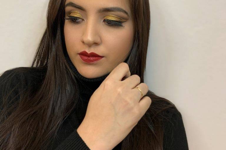 Maquillaje con glitter