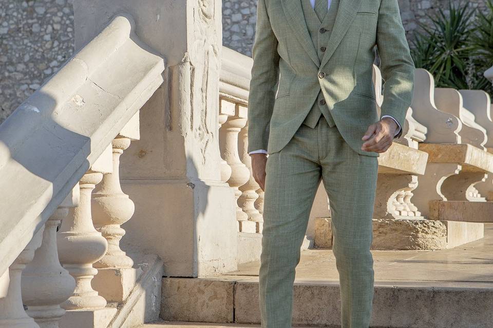 Traje verde novio II