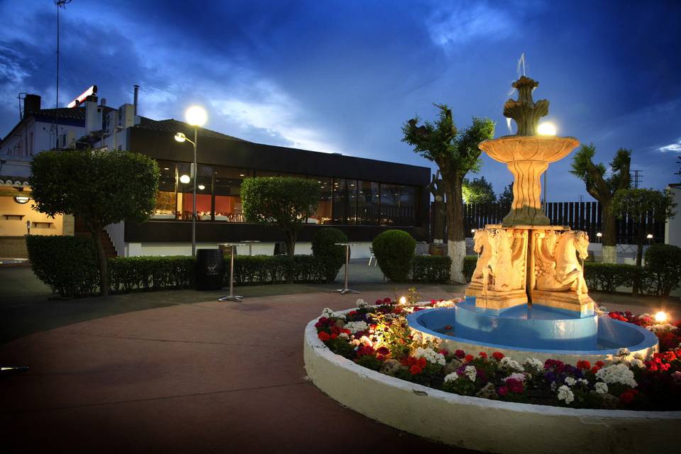 Terraza de noche