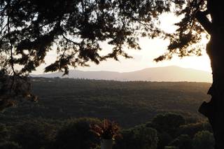 Terraza al atardecer