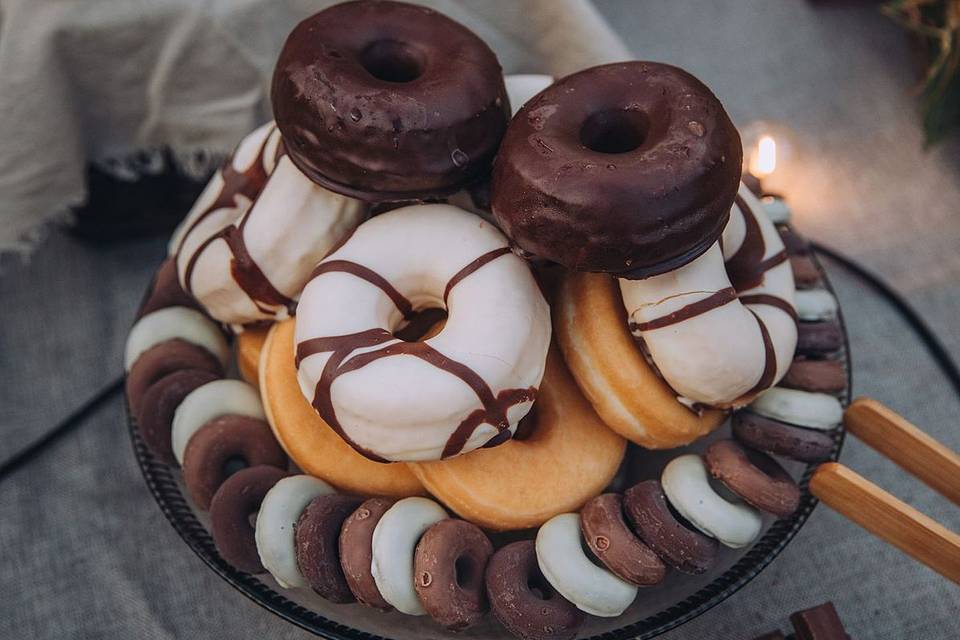 Choco bar y donuts