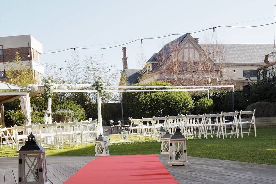 Boda civil jardín