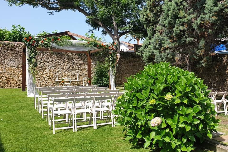 Ceremonia pérgola