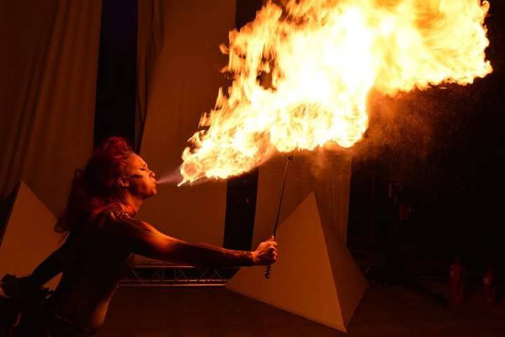 Performance de fuego