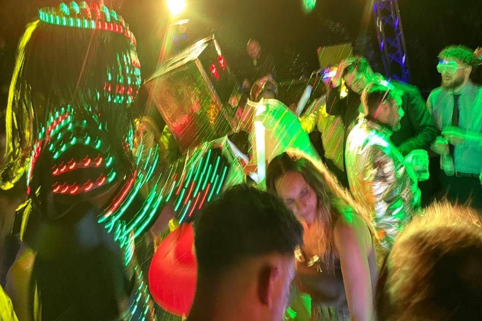Hora loca y sonido e iluminación