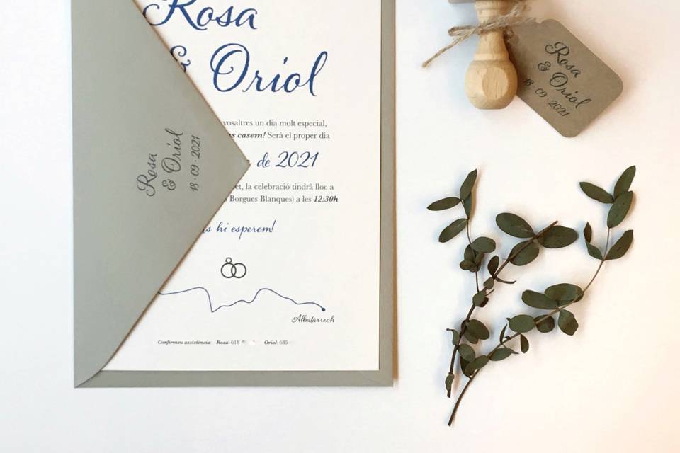 Invitación Rosa & Oriol