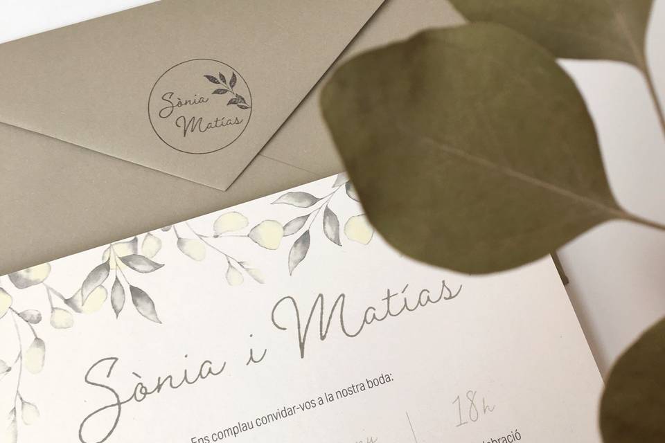 Invitación Sònia & Matías