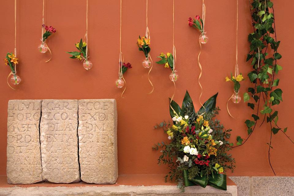 Detalle altar boda civil