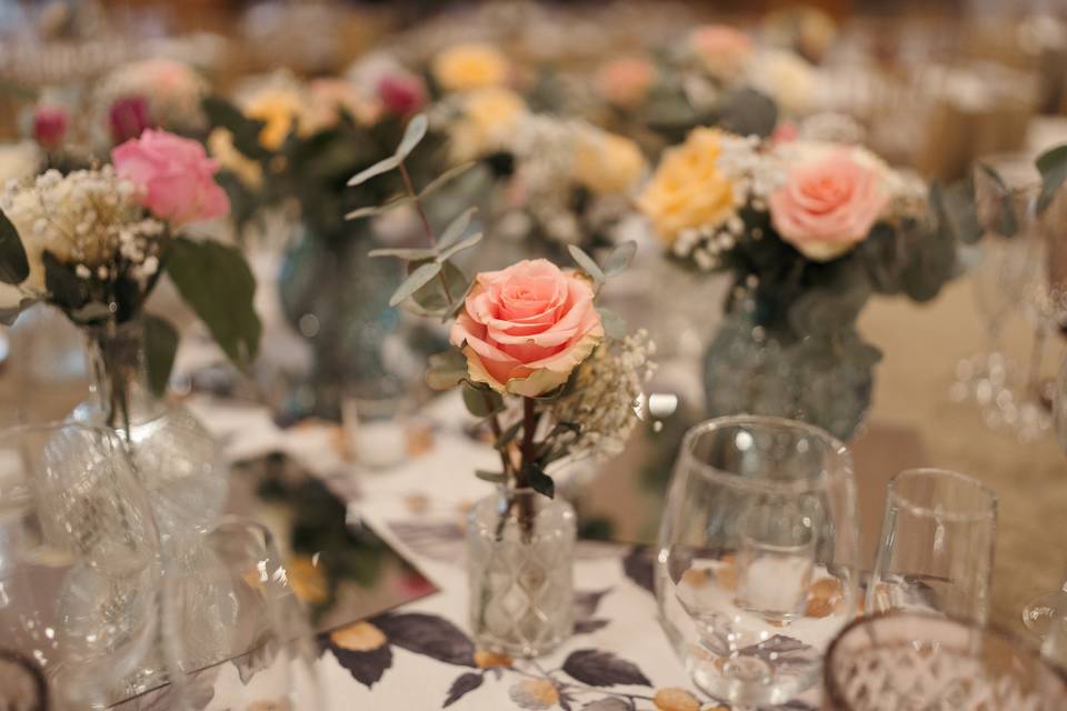 Decoracion floral mesas