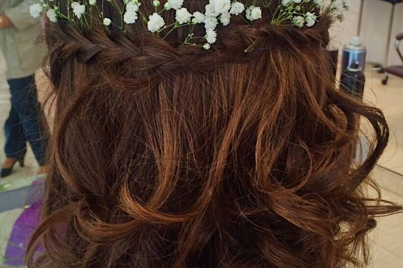 Ondas con flores naturales