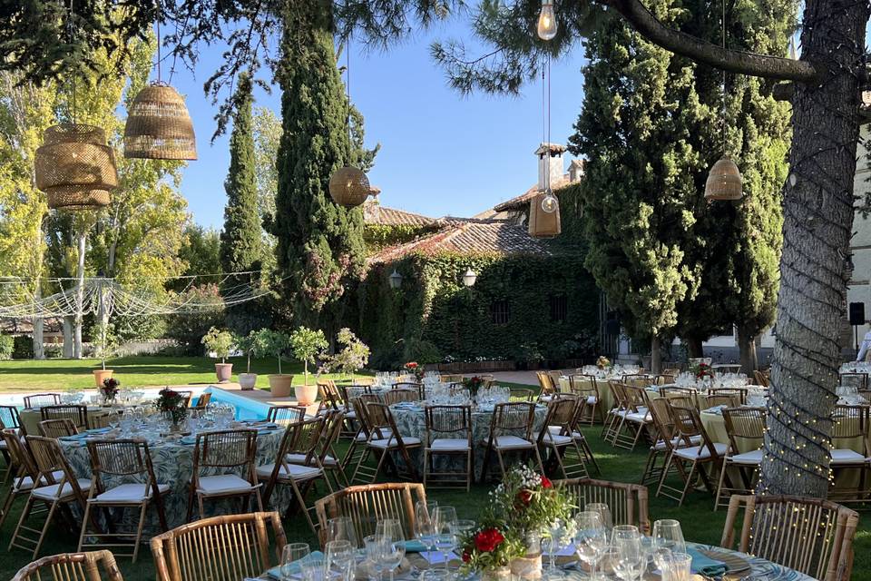 Comida en el jardín