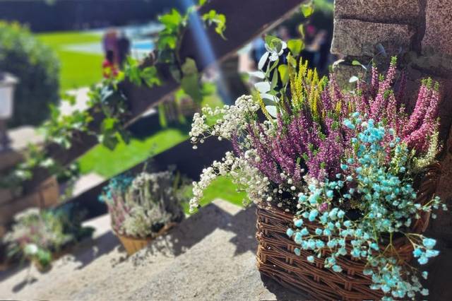 Detalle escalera jardin