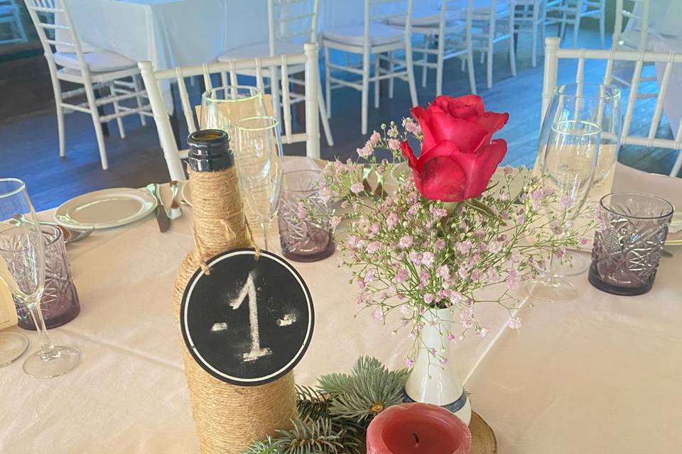 Centros de mesa personalizados