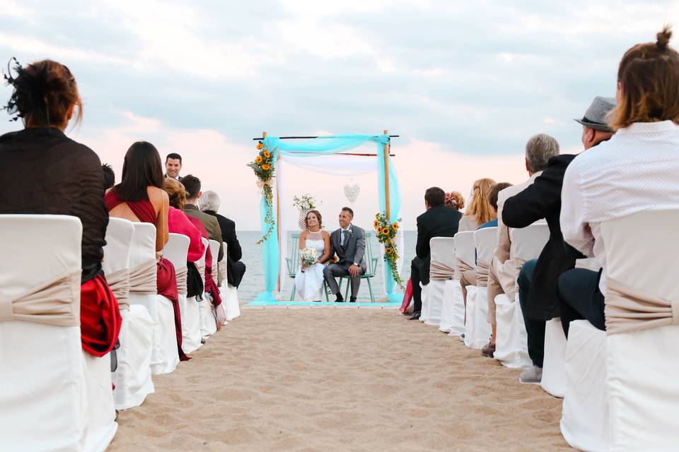 Ceremonia en la playa