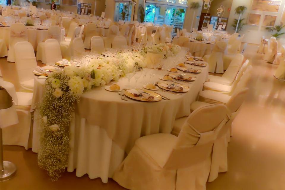 Decoración salón de boda