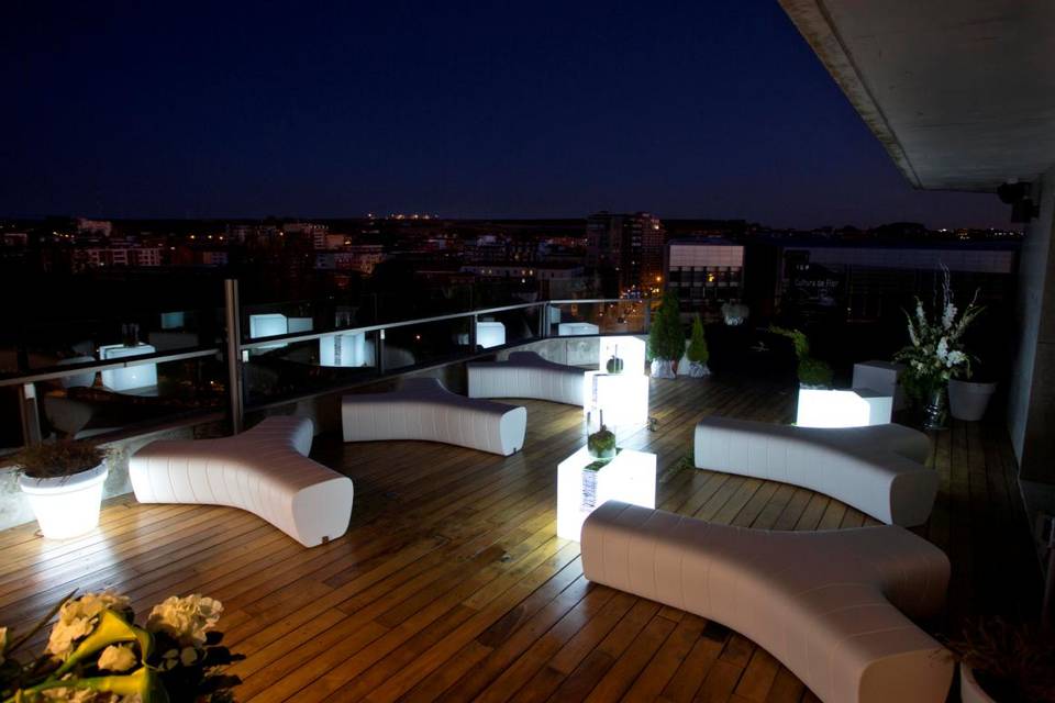 Sky bar de noche