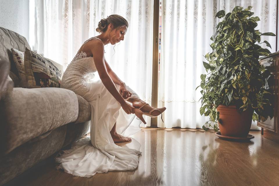 Preparativos de la novia