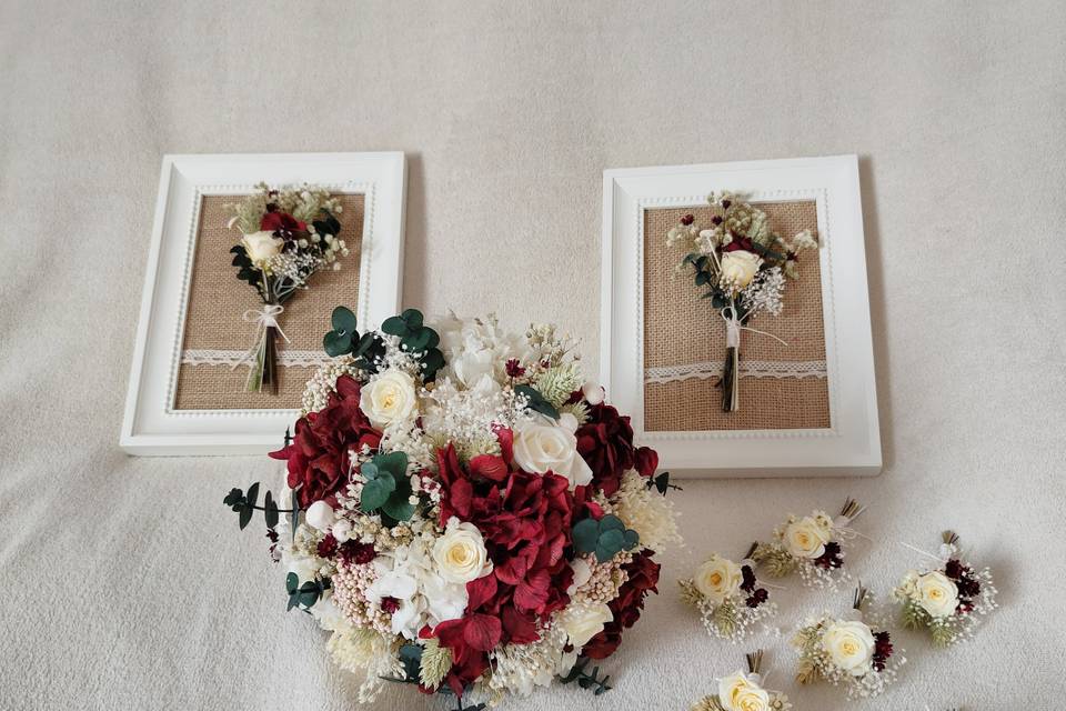 Ramo de novia y réplicas